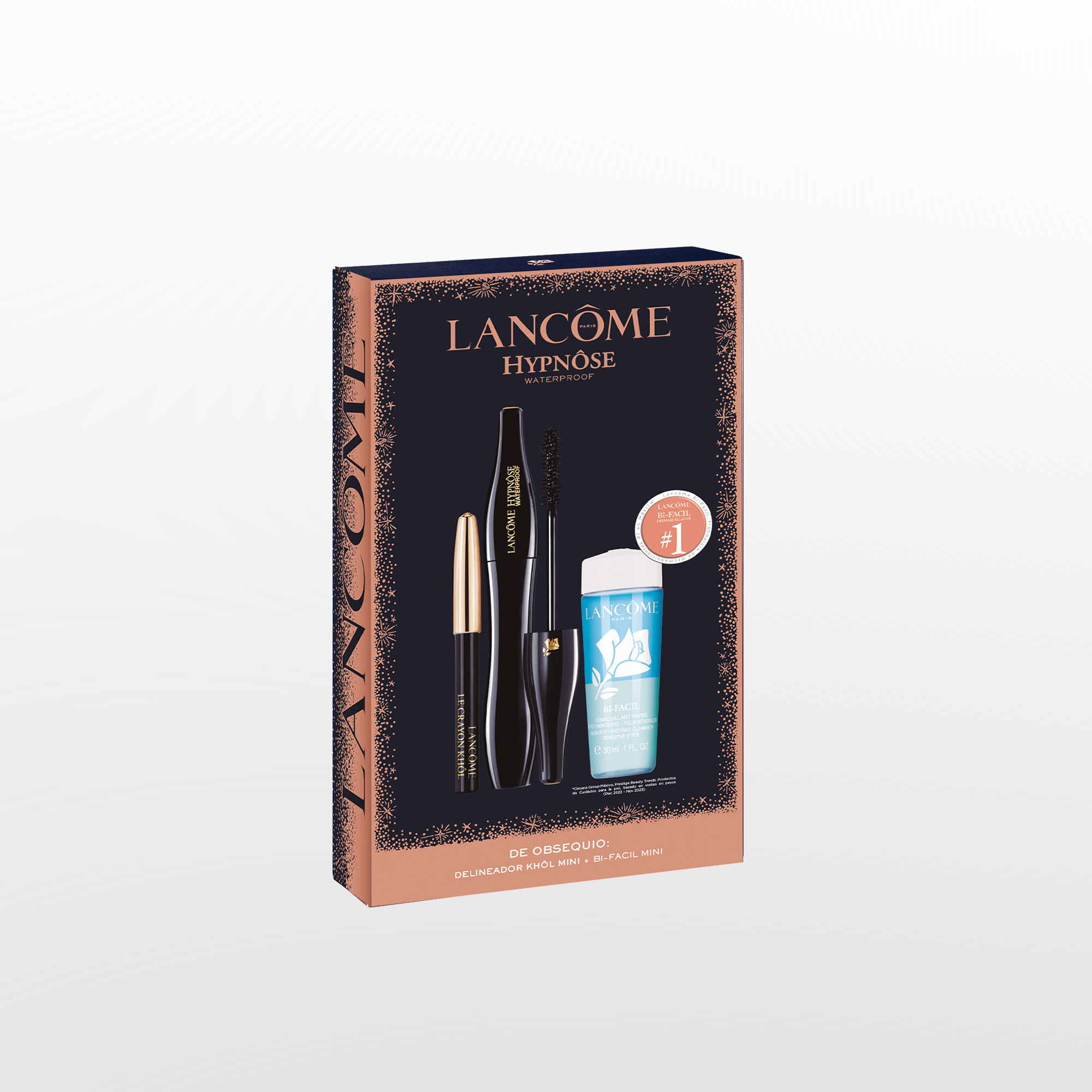 MÁSCARA DE PESTAÑAS HYPNÔSE WATERPROOF SET DE REGALO LANCÔME (SET DE MAQUILLAJE)